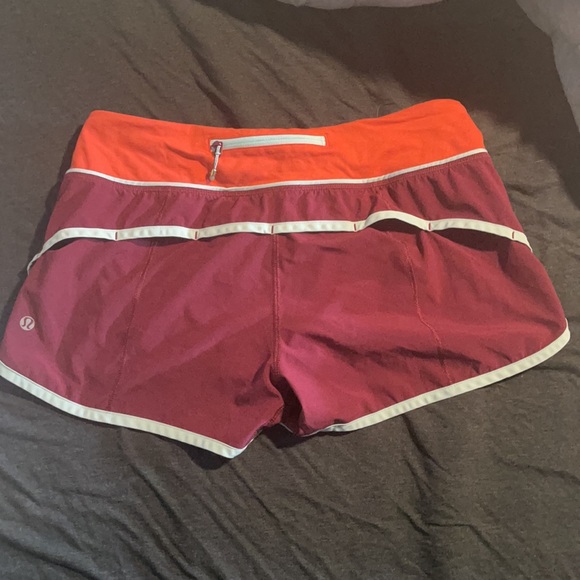 Lululemon speeds lightly worn maroon shorts. - Picture 2 of 3